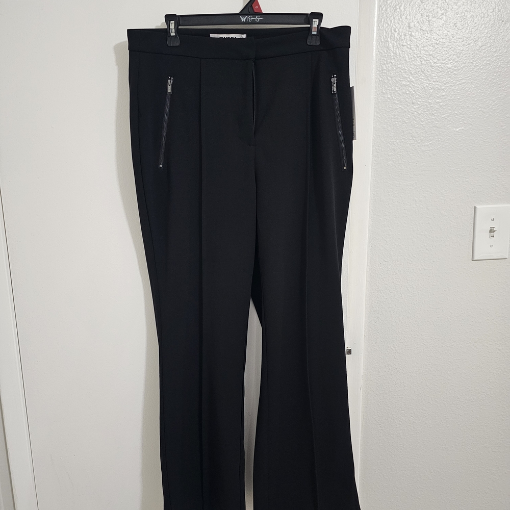 DKNY Elegant Black Trousers bootcut